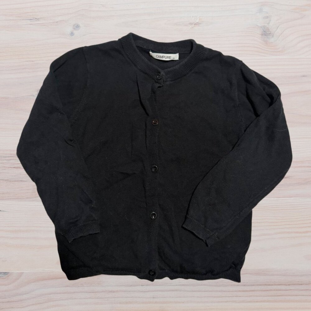 Campure Girls Black Cardigan - Size 5